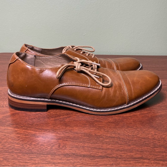 Dexter | Alec Cap Toe Comfort Oxford Cognac Vegan Leather - 8.5 - Picture 3 of 11